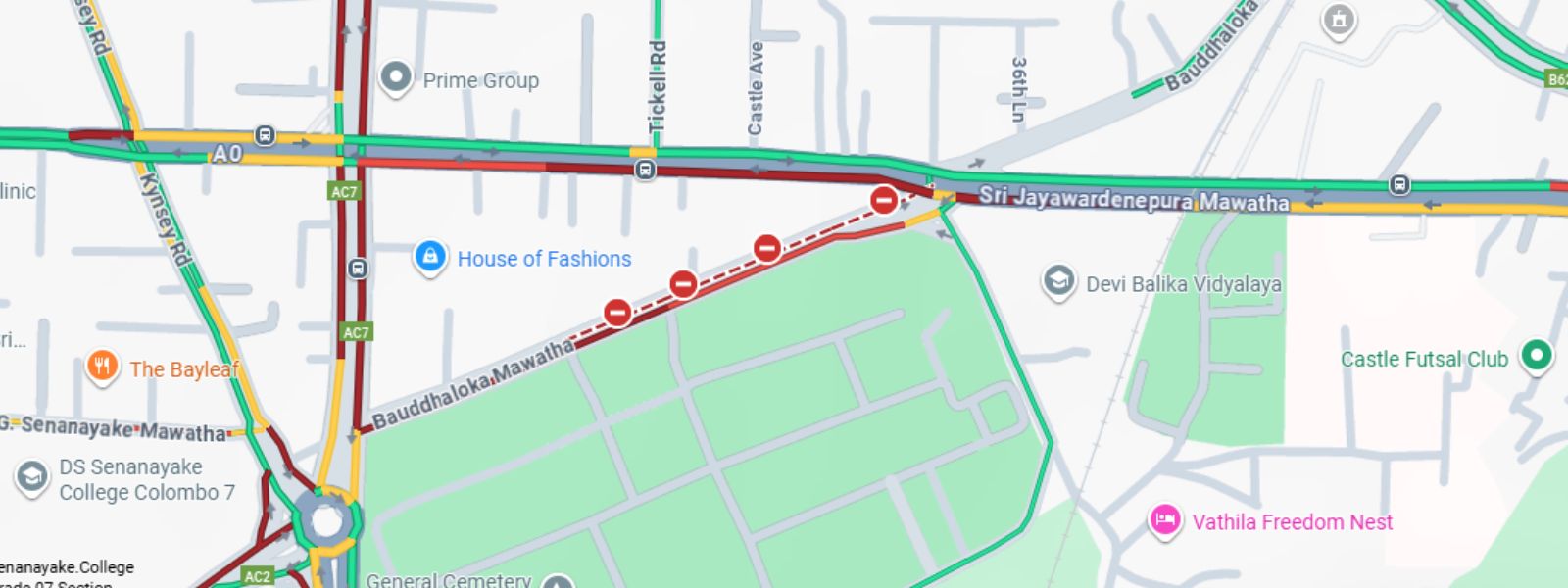 Bumper To Bumper Traffic In Borella